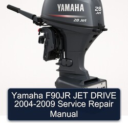 2004-2009 Yamaha F90JR JET Drive Service Repair Workshop Manual PDF