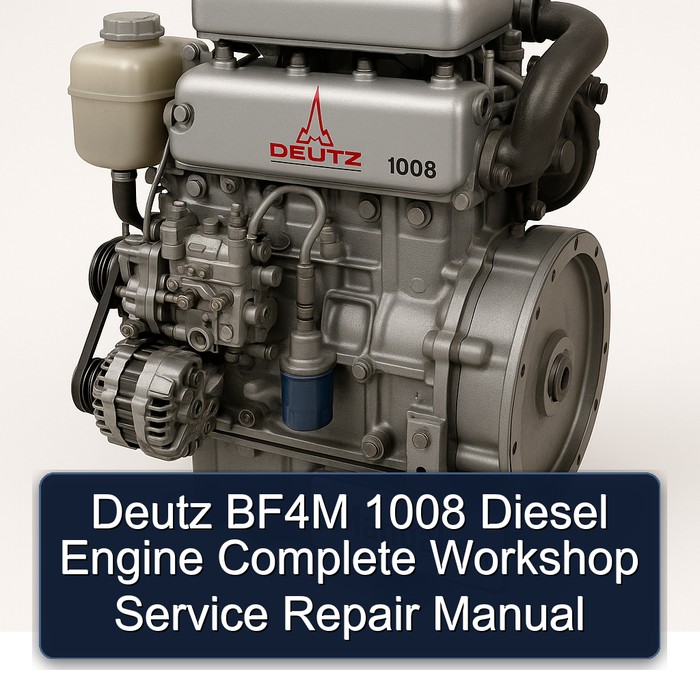 Deutz 1008 BF4M Diesel Engine Service Repair Workshop Manual PDF