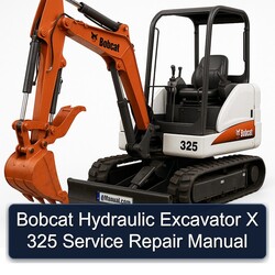 Bobcat Hydraulic Excavator X 325 Service Repair Workshop Manual PDF