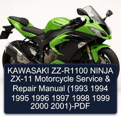 1993-2001 Kawasaki Ninja ZZ-R1100 ZX-11 Motorcycle Service Repair Workshop Manual PDF