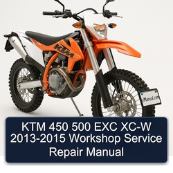 KTM 450 500 EXC XC-W 2013-2015 Workshop Service Repair Manual 
