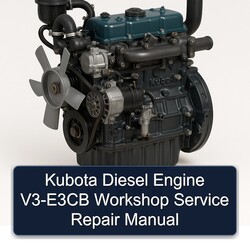 Kubota Diesel Engine V3-E3CB Workshop Manual de servicio y reparación 