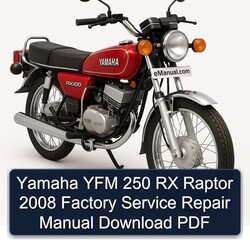 2008 Cagiva Raptor Yamaha YFM 250 RX Service Repair Workshop Manual PDF