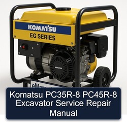 Komatsu PC35R-8 PC45R-8 Excavator Service Repair Workshop Manual PDF