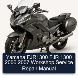 2006-2007 Yamaha FJR Models FJR1300 1300 Service Repair Workshop Manual PDF