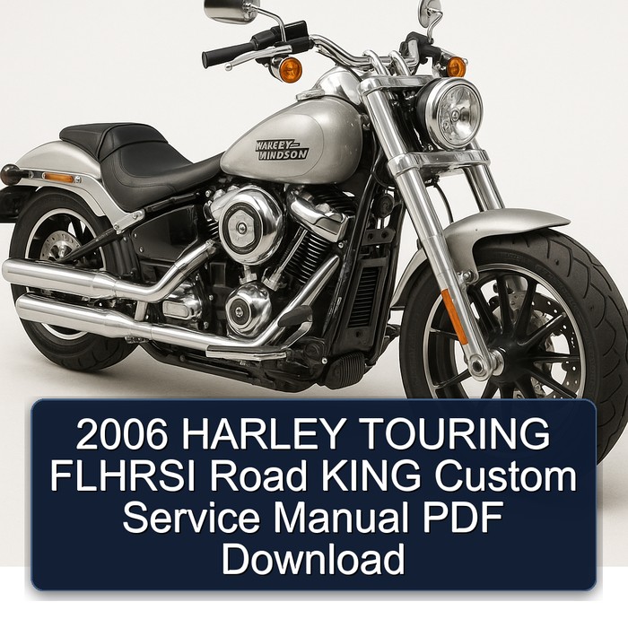 2006 Harley Davidson Road King Touring Flhrsi Custom Service Repair Workshop Manual PDF