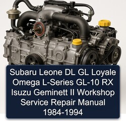 1984-1994 Subaru EA Series Leone DL GL Loyale Omega L-series GL-10 RX Isuzu Geminett II Service Repair Workshop Manual PDF