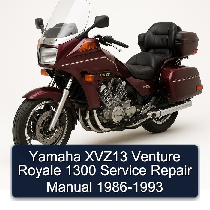 1986-1993 Yamaha XVZ Models XVZ13 Venture Royale 1300 Service Repair Workshop Manual PDF