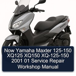 2001 Yamaha Maxter Now 125-150 XQ125 XQ150 Xq-125-150 01 Service Repair Workshop Manual PDF