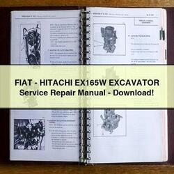 Fiat-hitachi EX165W Excavator Service Repair Workshop Manual PDF