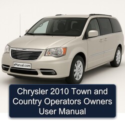 2010 Chrysler Town And Country Operators Owners User Service Repair Workshop Manual PDF