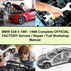 1981-1988 BMW 1 Series E28 5 - Official / Service Repair Workshop Manual PDF