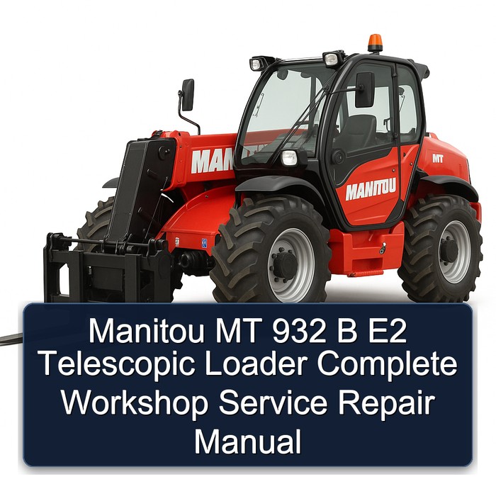 Manitou MT 932 B E2 Telescopic Loader Service Repair Workshop Manual PDF