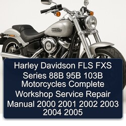 2000-2005 Harley Davidson FLS FXS Series 88B 95B 103B Motorcycles Service Repair Workshop Manual PDF