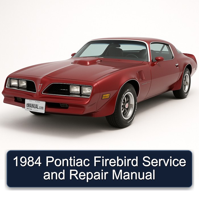 1984 Pontiac Firebird Service Repair Workshop Manual PDF