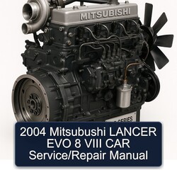 2004 Dodge Lancer Mitsubushi EVO 8 VIII CAR Service Repair Workshop Manual PDF