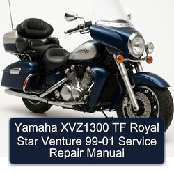 1999-2001 Yamaha Royal Star Venture XVZ1300 TF Service Repair Workshop Manual PDF