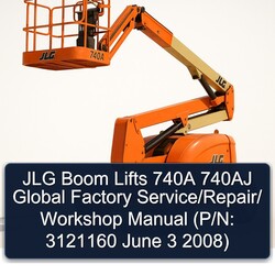 2008 JLG Boom Lifts 740A 740AJ Global / (p/n: 3121160 June 3 ) Service Repair Workshop Manual PDF