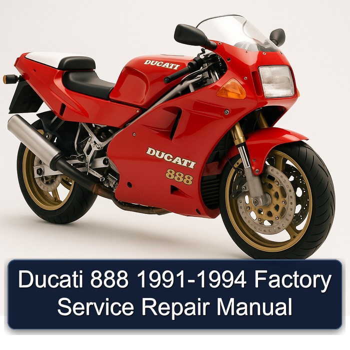 1991-1994 Ducati 888 Service Repair Workshop Manual PDF