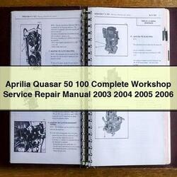 2003-2006 Aprilia Quasar 50 100 Service Repair Workshop Manual PDF