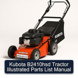 Kubota B2410HSD Tractor Illustrated Parts Catalog PDF