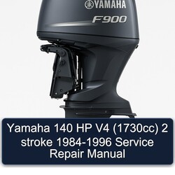 1984-1996 Yamaha 140 HP V4 (1730CC) 2 Stroke Service Repair Workshop Manual PDF