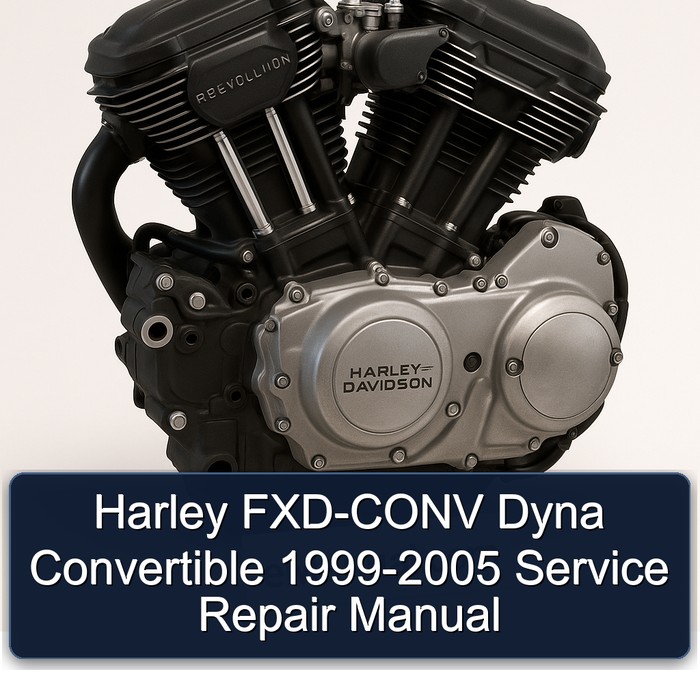 1999-2005 Harley Davidson Model 125 FXD-CONV Dyna Convertible Service Repair Workshop Manual PDF