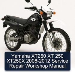  Yamaha XT250 XT 250 XT250X 2008-2012 Service Repair Workshop Manual