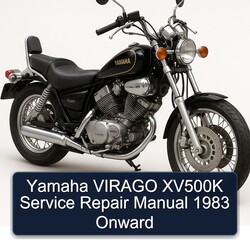 1983 Yamaha Virago XV500K Onward Service Repair Workshop Manual PDF