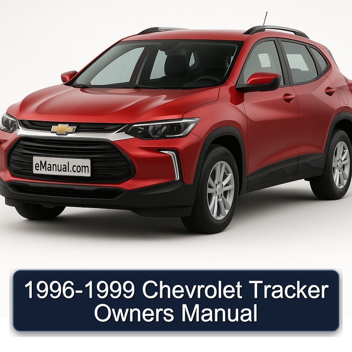 1996-1999 Chevrolet Tracker Owners Owner's Manual PDF