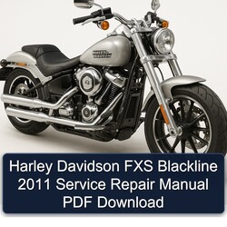 2011 Harley Davidson Model 125 FXS Blackline Service Repair Workshop Manual PDF
