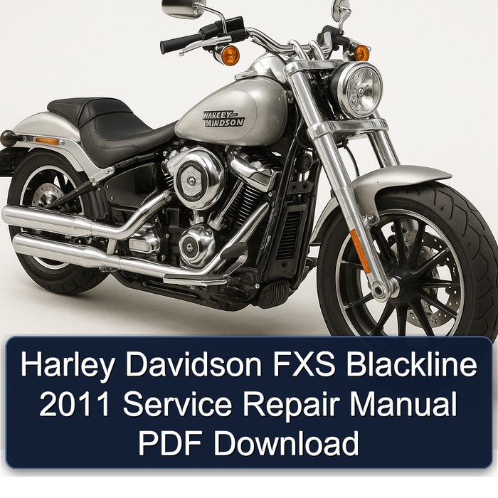 2011 Harley Davidson Model 125 FXS Blackline Service Repair Workshop Manual PDF