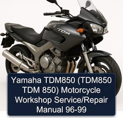 1996-1999 Yamaha TDM Models TDM850 (tdm850 850) Motorcycle Service Repair Workshop Manual PDF