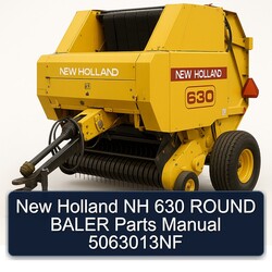 New Holland NH 630 Round Baler Parts 5063013NF Catalog PDF