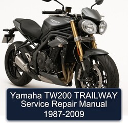1987-2009 Triumph Speed Triple Yamaha TW200 Trailway Service Repair Workshop Manual PDF