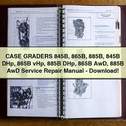CASE GRADERS 845B 865B 885B 845B DHp 865B vHp 885B DHp 865B AwD 885B AwD Manual de servicio y reparación-PDF 