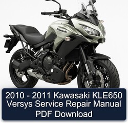 2010-2011 Kawasaki Versys KLE650 Service Repair Workshop Manual PDF