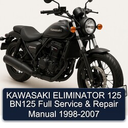 1998-2007 Kawasaki Eliminator 125 BN125 Service Repair Workshop Manual PDF