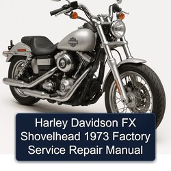 1973 Harley Davidson FX Shovelhead Service Repair Workshop Manual PDF