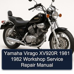 1981-1982 Yamaha Virago XV920R Service Repair Workshop Manual PDF