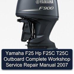 2007 Yamaha F25 Hp F25C T25C Outboard Service Repair Workshop Manual PDF