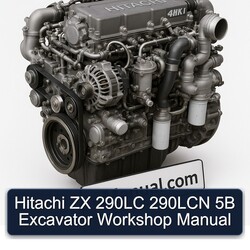 Hitachi ZX 290LC 290LCN 5B Excavator Service Repair Workshop Manual PDF
