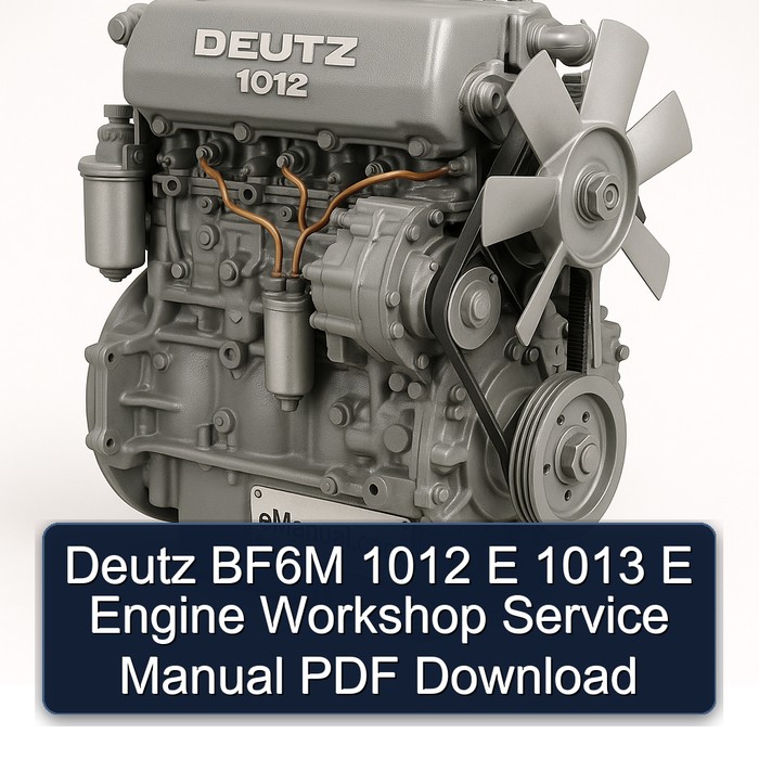 Deutz 1012 BF6M E 1013 Engine Service Repair Workshop Manual PDF