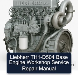 Liebherr D 504 NA T TI TH1-D504 Base Engine Service Repair Workshop Manual PDF