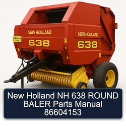 New Holland NH 638 Round Baler Parts 86604153 Catalog PDF