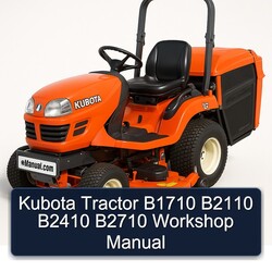 Kubota Tractor B1710 B2110 B2410 B2710 Service Repair Workshop Manual PDF