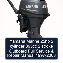 1997-2003 Yamaha Marine 25HP 2 Cylinder 395CC Stroke Outboard Service Repair Workshop Manual PDF
