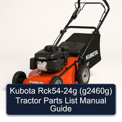 Kubota RCK54-24G (G2460G) Tractor Parts Catalog PDF