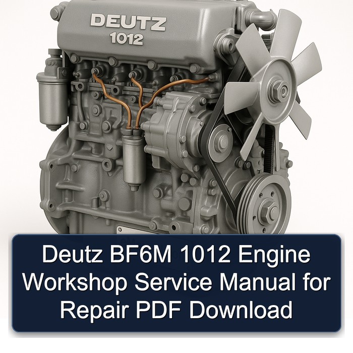 Deutz 1012 BF6M Engine Service Repair Workshop Manual PDF