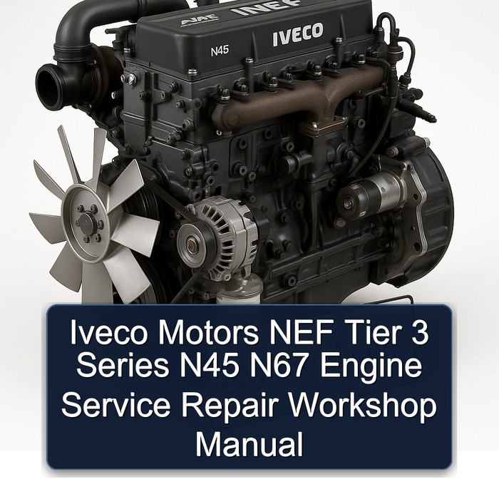 Iveco Motors NEF Tier 3 Series N45 N67 Engine Service Repair Workshop Manual PDF
